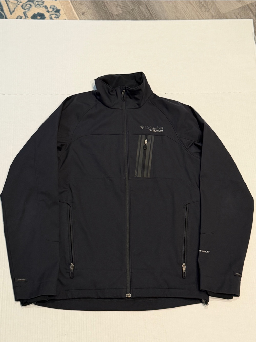Columbia- Black Soft Shell Titanium Omnishield Interchange Jacket Women’s S